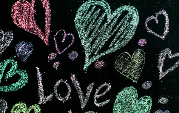 Walentynki Walentynki Życzeniami Serca Tle Drewnianych Serce Miłości Ślub Życzeniami — Zdjęcie stockowe