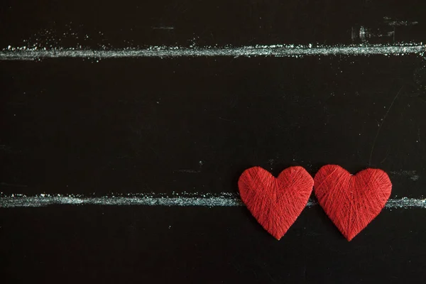 Día San Valentín Tarjeta Felicitación San Valentín Corazón Sobre Fondo — Foto de Stock