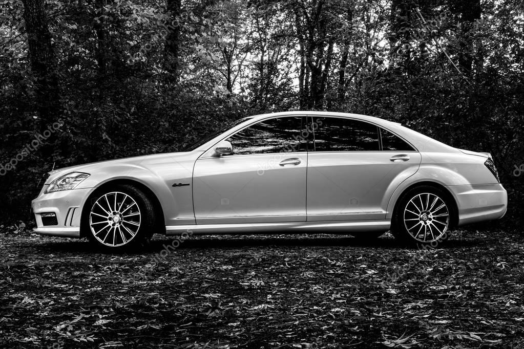 Chisinau, Moldova; October 11, 2017. Mercedes-Benz club festival in Moldova. Mercedes-Benz S Class W221. Editorial photo