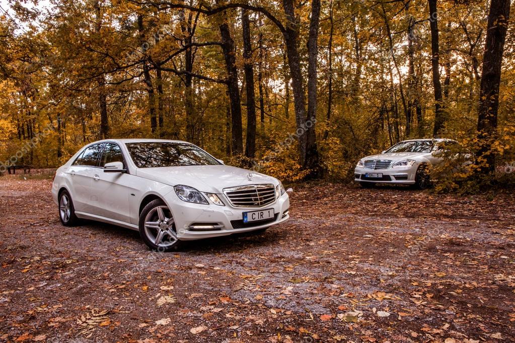 Chisinau, Moldova; October 11, 2017. Mercedes-Benz club festival in Moldova. Mercedes-Benz S Class W221. Editorial photo