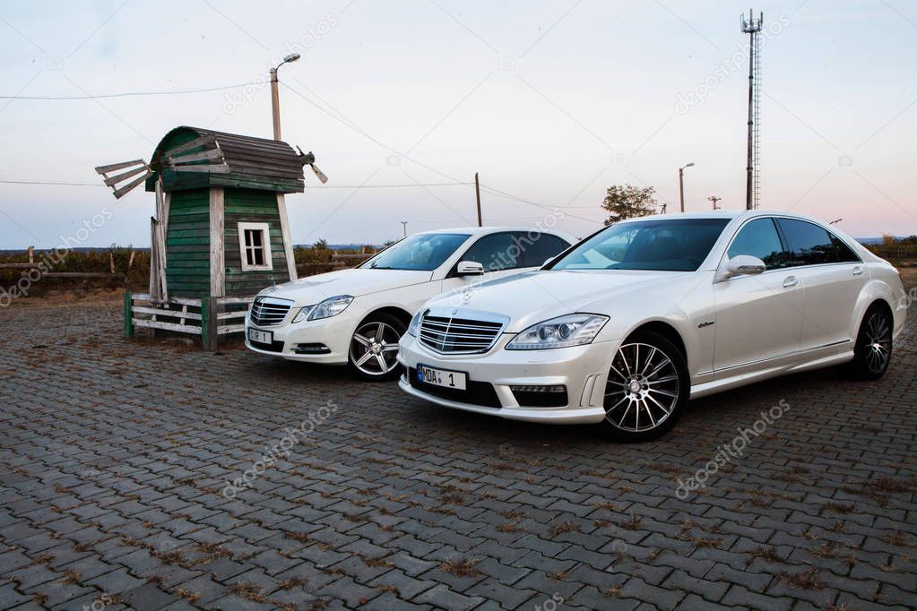 Chisinau, Moldova; October 11, 2017. Mercedes-Benz club festival in Moldova. Mercedes-Benz S Class W221. Editorial photo