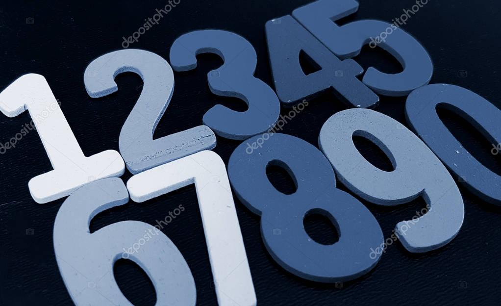 Background of numbers. from zero to nine. Background with numbers. Numbers texture.