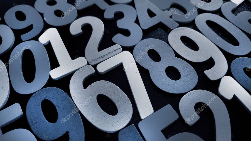 Background of numbers. from zero to nine. Background with numbers. Numbers texture.