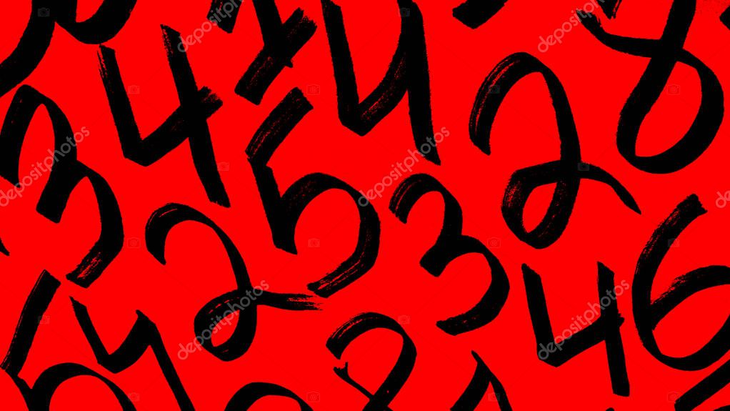 Background of numbers. from zero to nine. Background with numbers. Numbers texture.