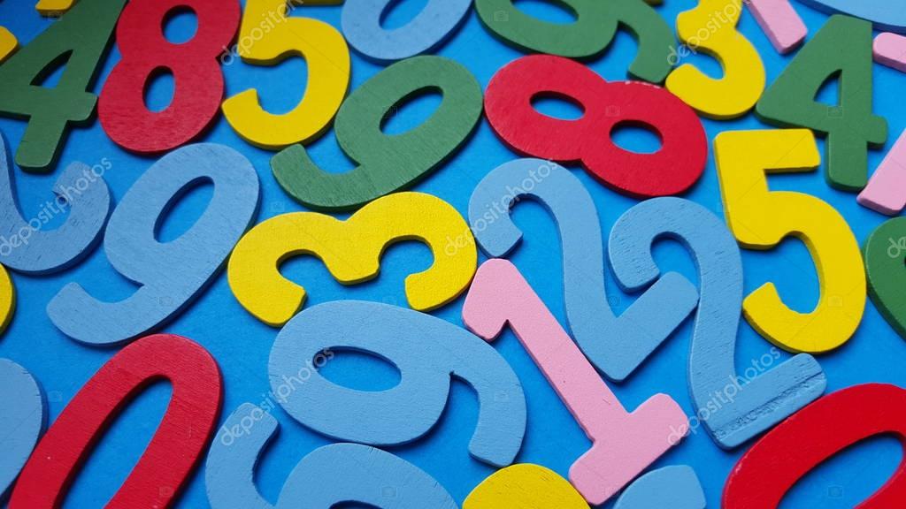 Background of numbers. from zero to nine. Background with numbers. Numbers texture