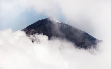 Volkan Teide ve lav sahne Teide Milli Parkı'nda, Teide Milli Parkı Tenerife, Kanarya Adaları, İspanya caldera Rocky volkanik manzara
