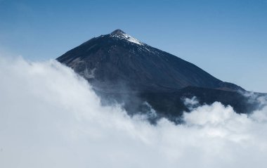 Volkan Teide ve lav sahne Teide Milli Parkı'nda, Teide Milli Parkı Tenerife, Kanarya Adaları, İspanya caldera Rocky volkanik manzara