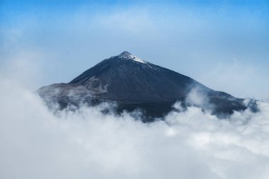 Volkan Teide ve lav sahne Teide Milli Parkı'nda, Teide Milli Parkı Tenerife, Kanarya Adaları, İspanya caldera Rocky volkanik manzara