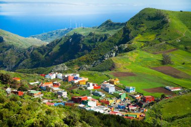 Volkan Teide ve lav sahne Teide Milli Parkı'nda, Teide Milli Parkı Tenerife, Kanarya Adaları, İspanya caldera Rocky volkanik manzara