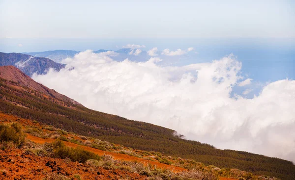 Vulkaan Teide Lava Landschap Teide Nationaal Park Rotsachtig Vulkanisch Landschap — Stockfoto