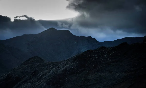 Solnedgång Över Teide Vulkanen Tenerife Canary Island Spanien — Stockfoto