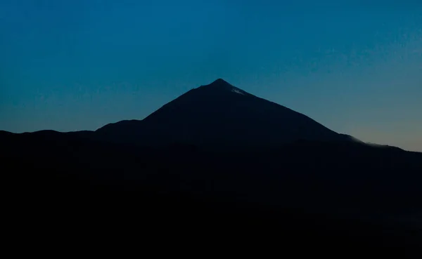 Zachód Słońca Nad Wulkan Teide Teneryfie Wyspy Kanaryjskie Hiszpania — Zdjęcie stockowe