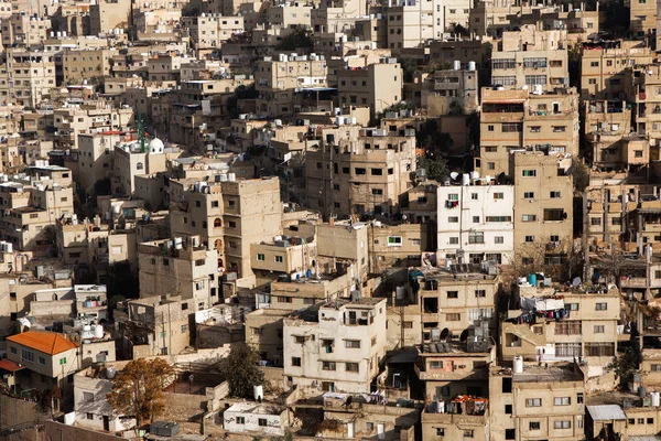 Letecký Pohled Město Ammán Hlavní Město Jordánska Cityscape Amman — Stock fotografie