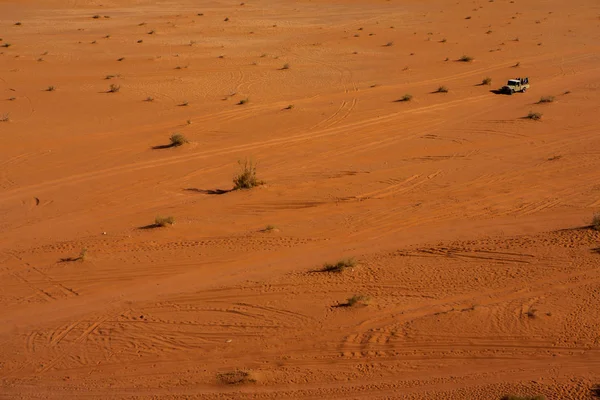 Wadi Rum Woestijn Jordanië Zonsondergang Panorama Van Prachtig Zandpatroon Duin — Stockfoto