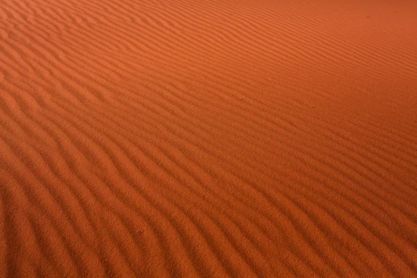 Ürdün Deki Wadi Rum Çölü Günbatımında Kum Tepeciğindeki Güzel Kum — Stok fotoğraf