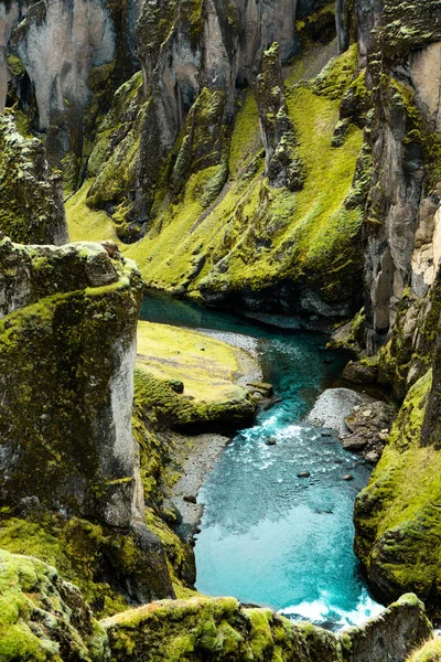 Colorida Naturaleza Otoñal Viajar Islandia Hermoso Paisaje Islandés Con Montañas — Foto de Stock