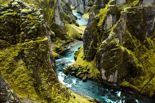 Kleurrijke Herfstnatuur Reis Naar Ijsland Prachtig Ijslands Landschap Met Bergen — Stockfoto