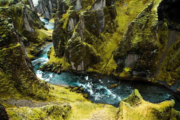 Colorida Naturaleza Otoñal Viajar Islandia Hermoso Paisaje Islandés Con Montañas — Foto de Stock