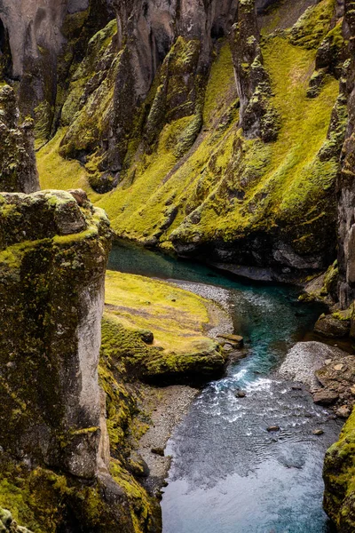 Kleurrijke Herfstnatuur Reis Naar Ijsland Prachtig Ijslands Landschap Met Bergen — Stockfoto