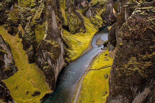 Kleurrijke Herfstnatuur Reis Naar Ijsland Prachtig Ijslands Landschap Met Bergen — Stockfoto