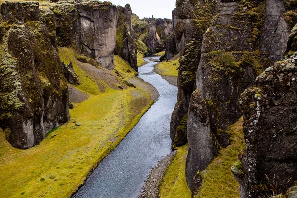 Natureza Outono Colorido Viaje Islândia Bela Paisagem Islandesa Com Montanhas — Fotografia de Stock