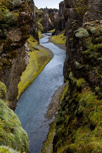 Colorida Naturaleza Otoñal Viajar Islandia Hermoso Paisaje Islandés Con Montañas — Foto de Stock