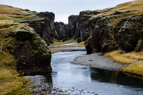 Colorida Naturaleza Otoñal Viajar Islandia Hermoso Paisaje Islandés Con Montañas —  Fotos de Stock