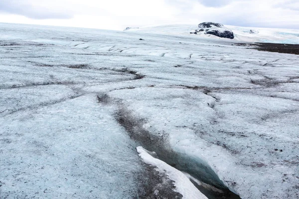 Islandského Ledovce Známé Ledovcové Laguny Krásná Zima Krajina Obrázek Ledovcová — Stock fotografie