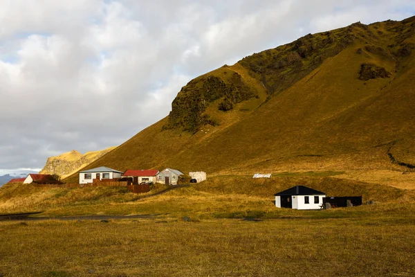 Kleurrijke Herfstnatuur Reis Naar Ijsland Prachtig Ijslands Landschap Met Bergen — Stockfoto