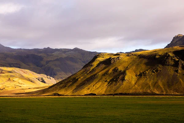 Colorful Autumn Nature Travel Iceland Beautiful Icelandic Landscape Mountains Sky — 스톡 사진