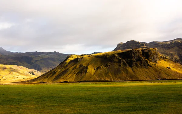 Colorful Autumn Nature Travel Iceland Beautiful Icelandic Landscape Mountains Sky — Stockfoto