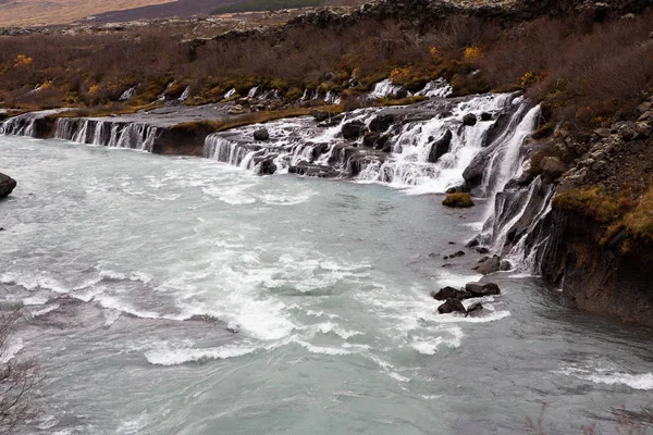 Nature Automnale Colorée Voyage Islande Beau Paysage Islandais Avec Montagnes — Photo