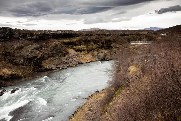 Colorful Autumn Nature Travel Iceland Beautiful Icelandic Landscape Mountains Sky — ストック写真