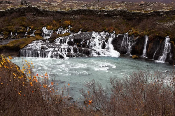 Natureza Outono Colorido Viaje Islândia Bela Paisagem Islandesa Com Montanhas — Fotografia de Stock