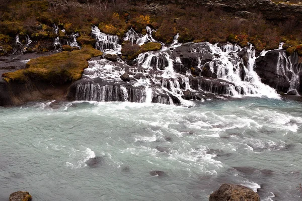 Nature Automnale Colorée Voyage Islande Beau Paysage Islandais Avec Montagnes — Photo