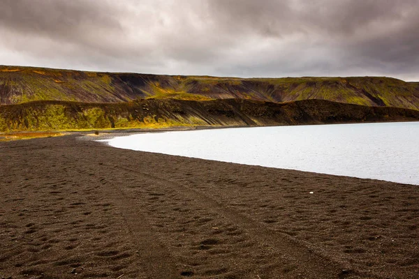 Colorful Autumn Nature Travel Iceland Beautiful Icelandic Landscape Mountains Sky — Stockfoto