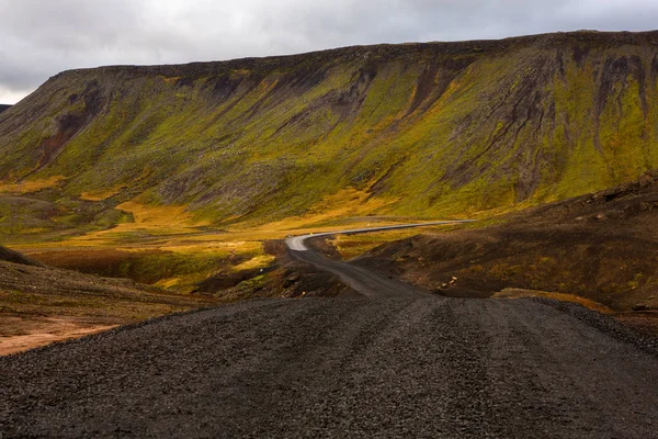 Colorful Autumn Nature Travel Iceland Beautiful Icelandic Landscape Mountains Sky — ストック写真