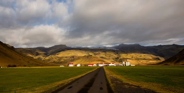 Colorful Autumn Nature Travel Iceland Beautiful Icelandic Landscape Mountains Sky — Stockfoto