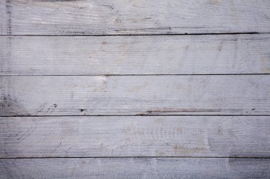 Düğümlü ve tırnak delikli klasik beyaz ahşap arka plan dokusu. Eski boyalı ahşap duvar. Kahverengi soyut arka plan. Vintage ahşap hafif yatay tahtalar. Kopya alanı ile ön görünüm. Tasarım için arkaplan.