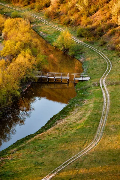 Прекрасный Весенний Пейзаж Республике Молдова Зеленый Пейзаж Весна Природа Парк — стоковое фото