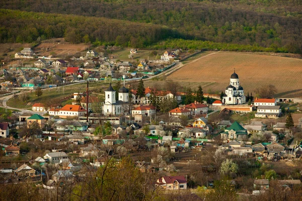 Krásná Jarní Krajina Moldavské Republice Zelená Krajina Jarní Příroda Park — Stock fotografie