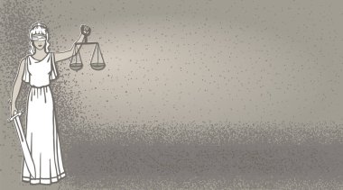 Adalet Themis arka plan tanrıçası