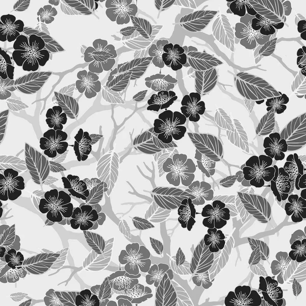 Bezszwowe tło z sakura kwiaty — Zdjęcie stockowe