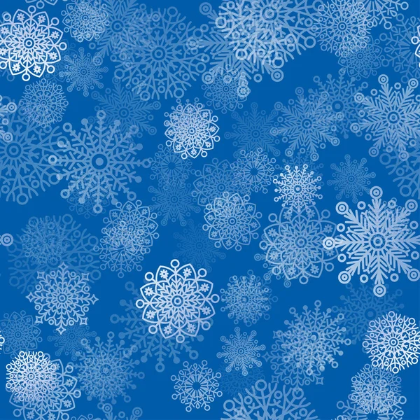 Fiocchi di neve modello senza soluzione di continuità — Foto Stock