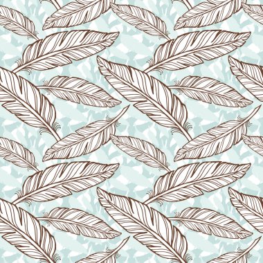 Dikişsiz tüyler desen