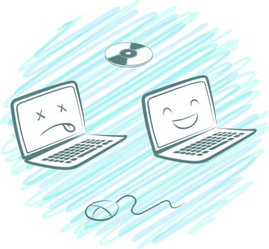 bilgisayar karalama çizimi