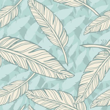 ile Seamless Modeli el çekilmiş tüyler