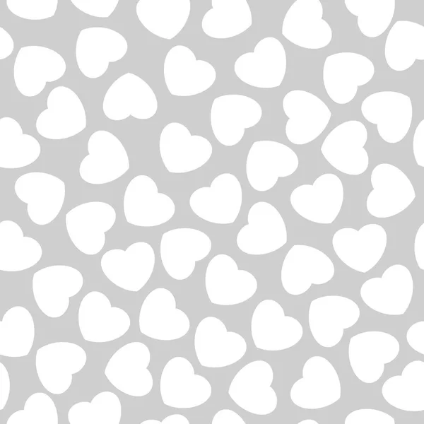 Nahtloses Muster mit Herzen. romantische Textur. Hintergrund mit Herz. Valentinstag, Hochzeit, Baby-Dusche. Vektorillustration. — Stockvektor