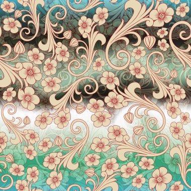Seamless elegant floral patternn. clipart