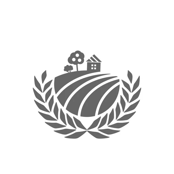 Agrarische industrie logo — Stockvector